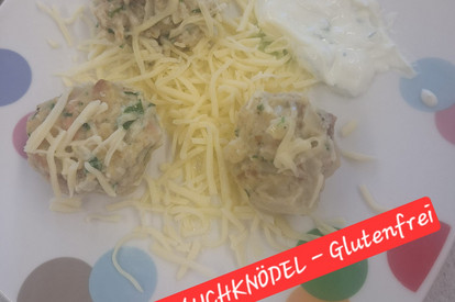 Bärlauchknödel mit Käse und Butter