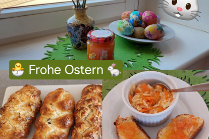 Osterbrot und Hasenmarmelade