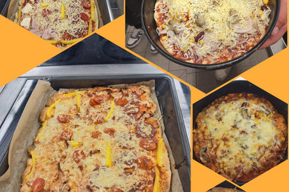 Abschlußtag in Chemnitz- Wunschessen Pizza und als Überraschung Cocktail's gemixt