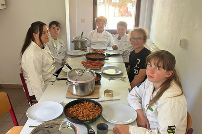 Brusceta und Spaghetti Bolognese