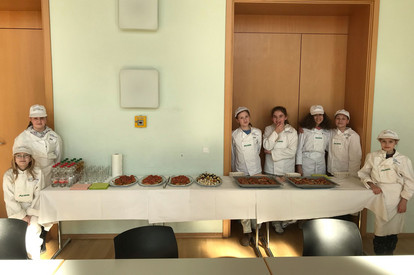 Snacks für einen offiziellen Empfang in der Schule