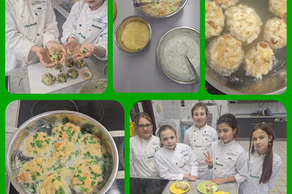 Bärlauchknödel mit Käse und Butter