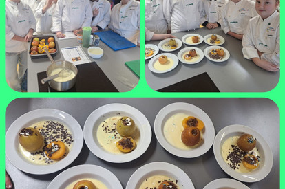 Bratapfel mit Vanillesoße