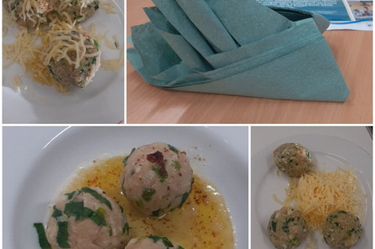 Bärlauchknödel mit Käse und Butter