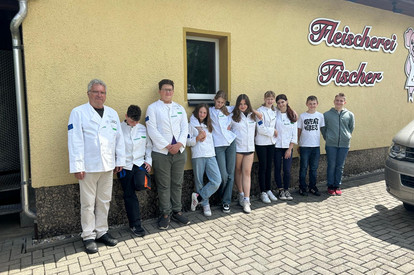 Abschluß 3 Jahre Miniköche bei FleischermeisterFischer und Ökobad Rechenberg
